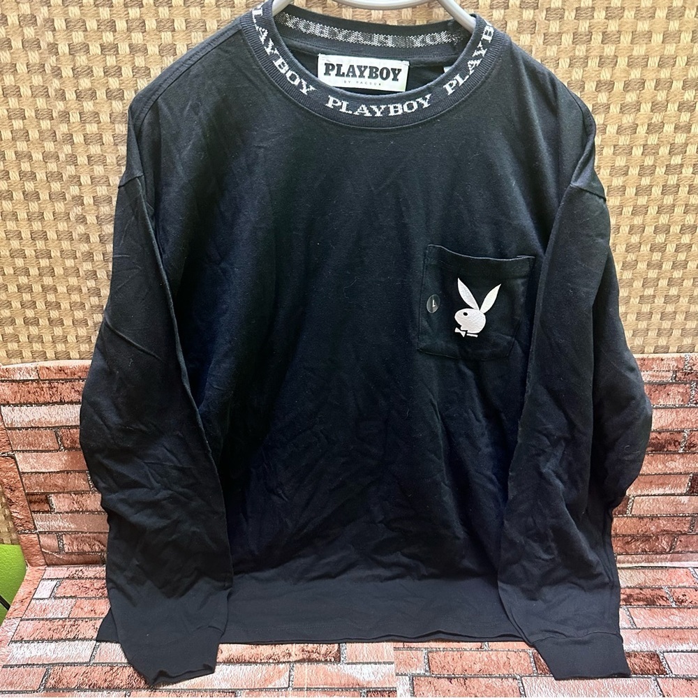Playboy Black Men's Sweater - Picture 3 of 10